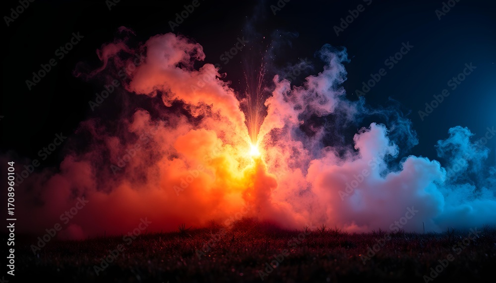 Naklejka premium Energy Ignite: A Spark of Creativity