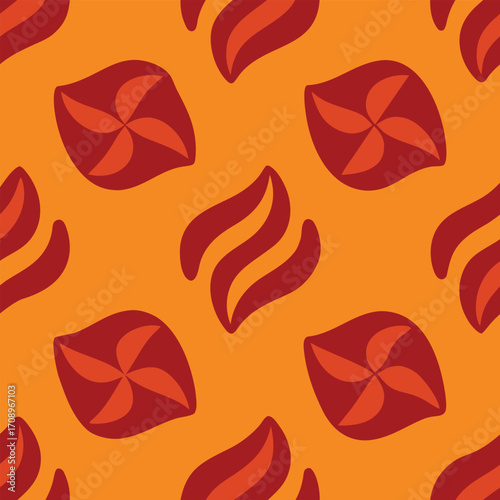 Irregular Hand Drawn Seamless Pattern for Modern Prints and Backgrounds