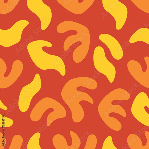 Irregular Hand Drawn Seamless Pattern for Modern Prints and Backgrounds