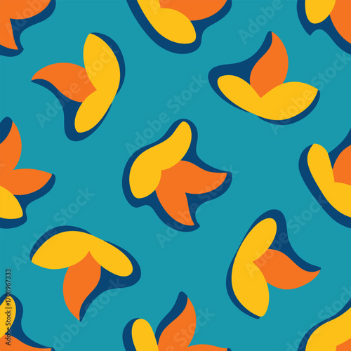 Irregular Hand Drawn Seamless Pattern for Modern Prints and Backgrounds