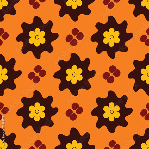Irregular Hand Drawn Seamless Pattern for Modern Prints and Backgrounds