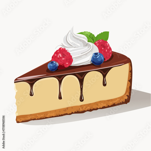 Käsekuchen mit Waldbeeren