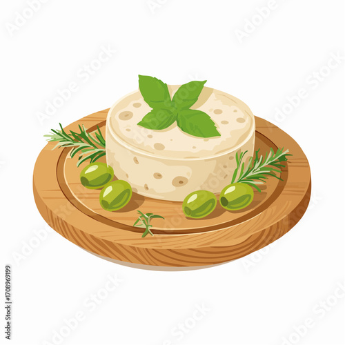 Käse mit Oliven