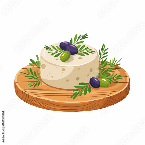 Käse mit Oliven