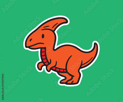 Parasaurolophus vector illustration
