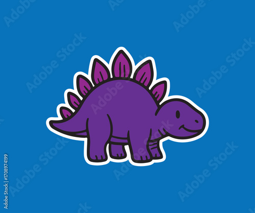  Stegosaurus vector illustration
