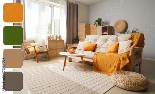 Interior of modern living r...
