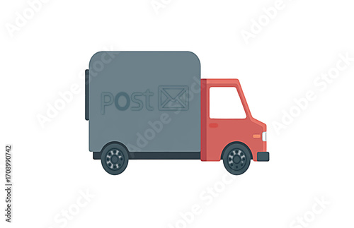 Postal Delivery Truck Fast and Reliable Mail Service