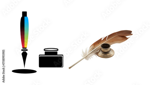 quill and inkwell