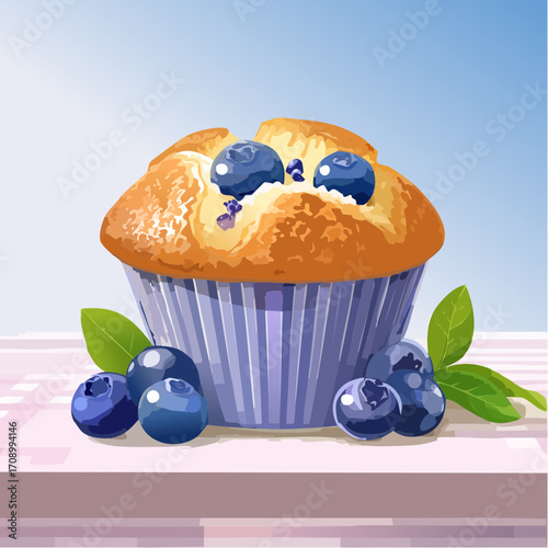 Blaubeermuffin