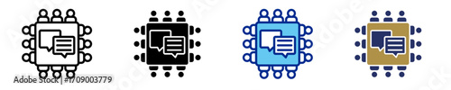Negociation  Icon Set Multiple Style Collection