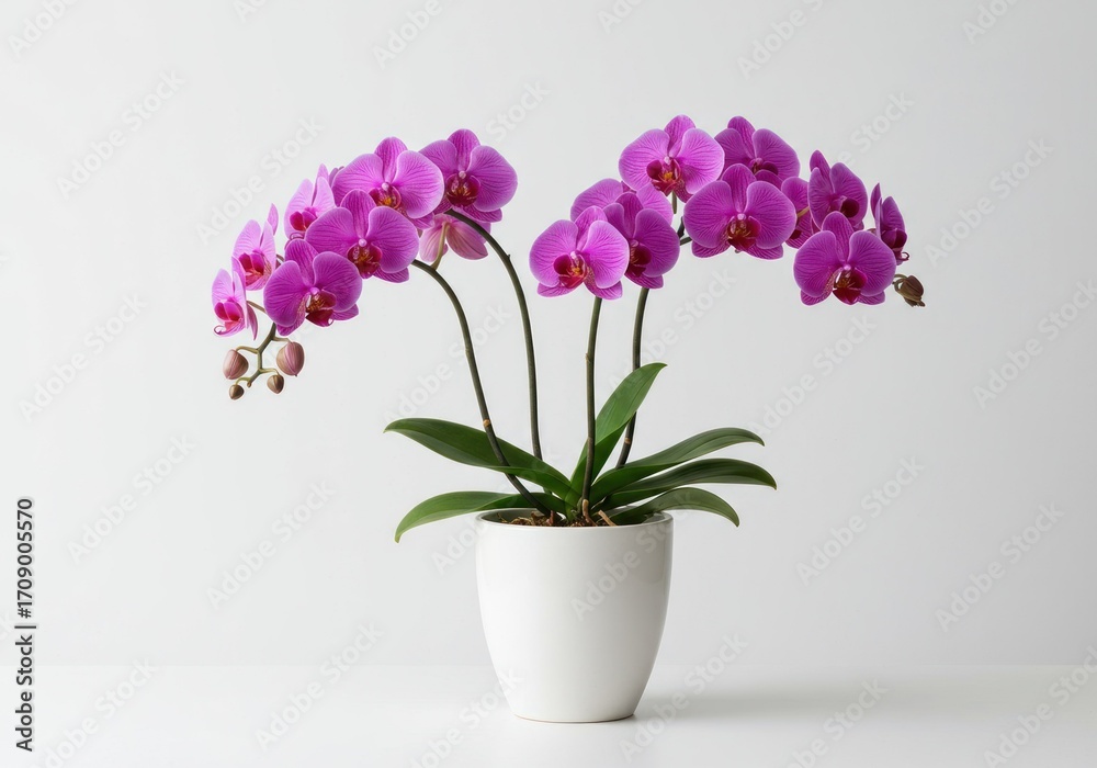 custom made wallpaper toronto digitalPink orchids in white pot