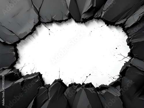 Hole in Surface with White Center