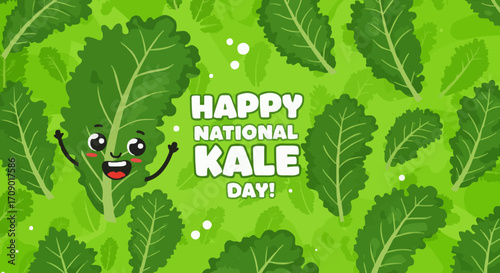 Vector illustration National kale day