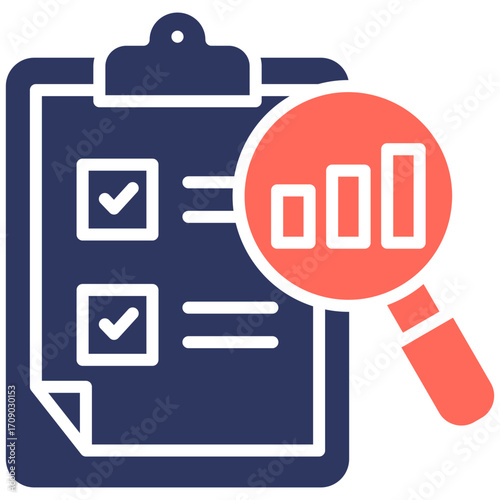 Data Literacy glyph color icon