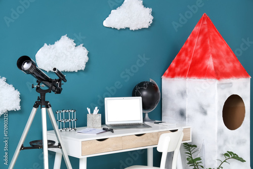 Interior of office with inv...