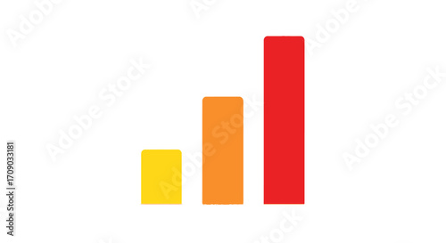Multi-Colored Bar Graph Showing Growth