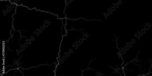 Lightning Strikes Amidst Heavy Rainfall and Dark Storm Clouds. Mesmerizing streaks of vibrant white lightning crackle across the night sky, illuminating the darkness with raw power and fleeting beauty
