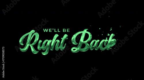 Well Be Right Back: Dynamic Animated Lettering for Videos