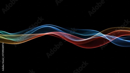 Abstract colorful smoke design