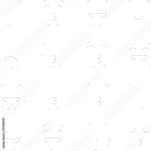 Facial Expressions Icons Set Happy Joyful Kissing Emoticons Keywords: facial, expressions, icons, set