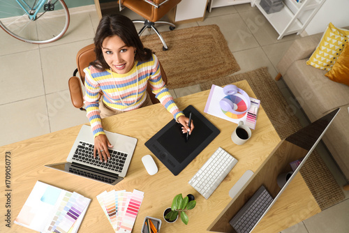 Young female graphic design...