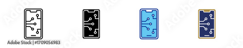 Smartphone  Icon Set Multiple Style Collection