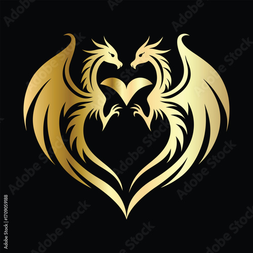 
phoenix head logo design vector template. Luxury heraldic phoenix symbol. Phoenix Bird Wings Logo Design Template.