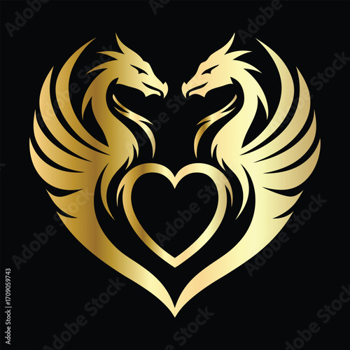 
phoenix head logo design vector template. Luxury heraldic phoenix symbol. Phoenix Bird Wings Logo Design Template.