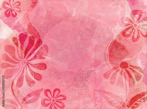 handpainted watercolor background with large messy brush strokes