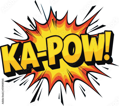 Ka-Pow! Comic Book Explosion Graphic