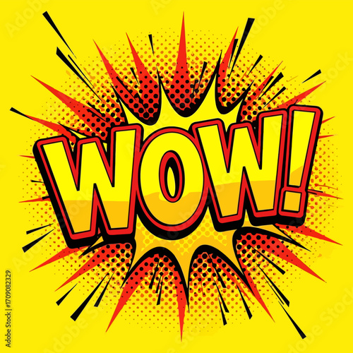 Comic Book Style Wow Expression