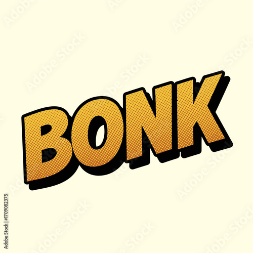 Comic Book Style Word BONG