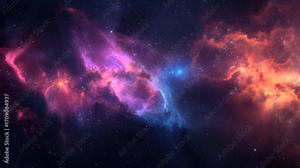 Fototapeta premium Impeccable Space background realistic starry night cosmos and shining stars milky way