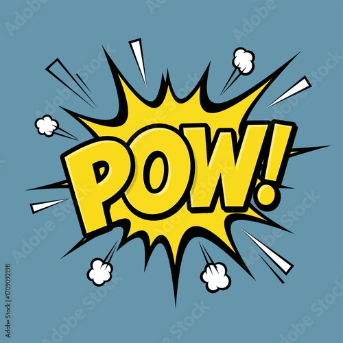 Comic Book "POW!" Explosion Graphic