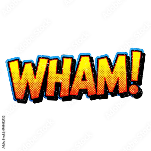 Comic Book Style Wham! Graphic