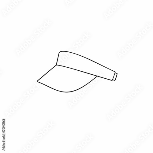 Simple Outline of a Wide-Brimmed Sun Hat