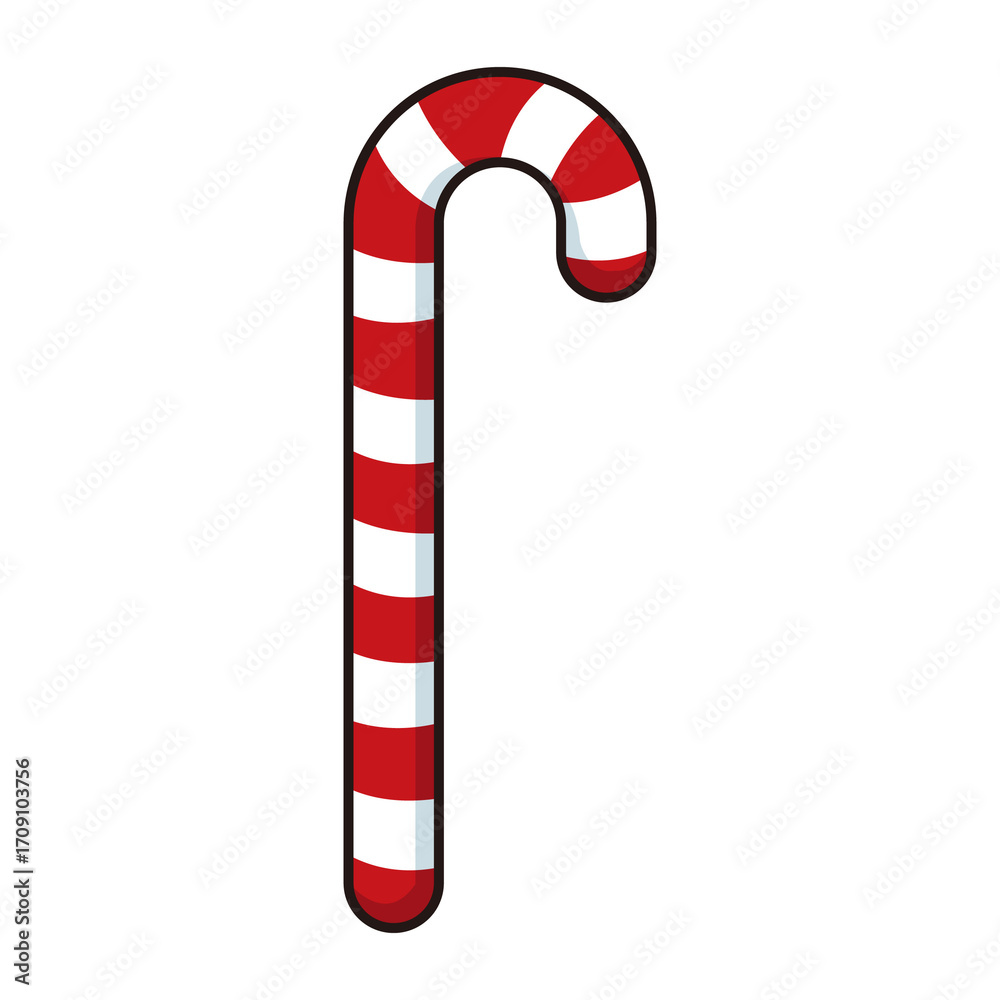 Fototapeta premium a red and white striped candy cane