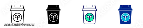 Recycling  Icon Set Multiple Style Collection
