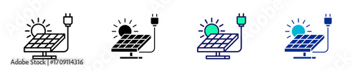 Solar  Icon Set Multiple Style Collection