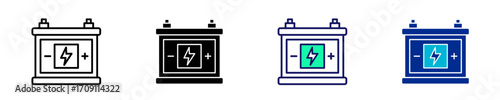 Battery  Icon Set Multiple Style Collection