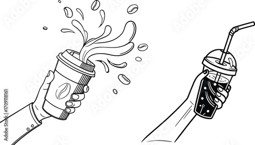 illustration of a hand holding sword