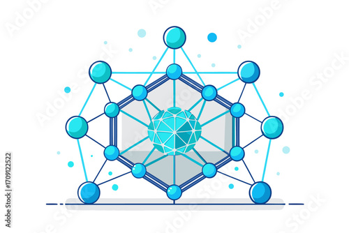 Modern digital workspace showing artificial intelligence technology with holographic data analytics and virtual dashboards. A professional working on a laptop surrounded by futuristic AI visualization