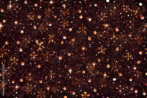Golden Glitter Light Particles on Dark Background – Luxury Sparkle Abstract