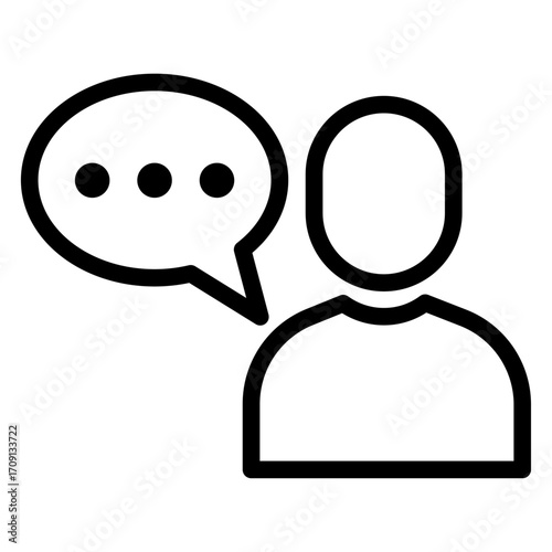 Counseling Support Line Icon of Civic Engagement Icon Set