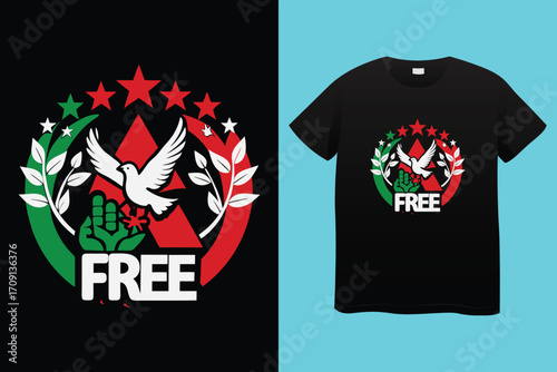 Palestine design vector, Save Palestine illustration for banner, t-shirt, poster, sticker, badges, social media design. Hand-Drawn Lettering Phrase, Calligraphy Graphic Typography.