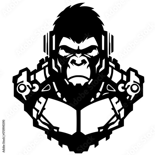 Silueta del robot King Kong