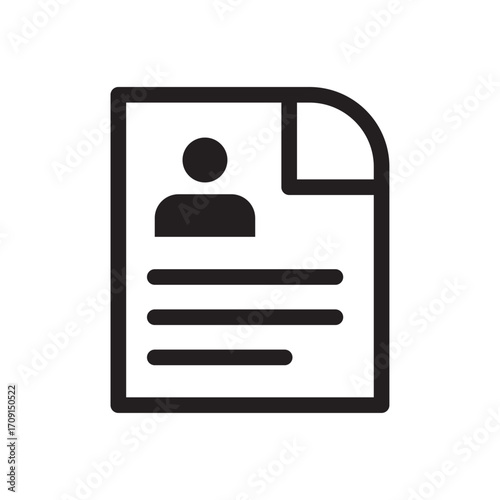 Employment Contract Line Icon of Employment Contracts Icon Set