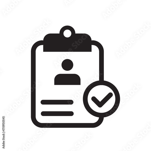 Employment Checklist Line Icon of Employment Contracts Icon Set