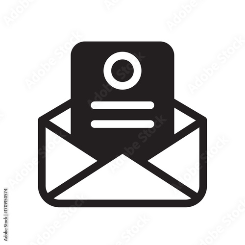 Offer Letter Line Icon of Employment Contracts Icon Set